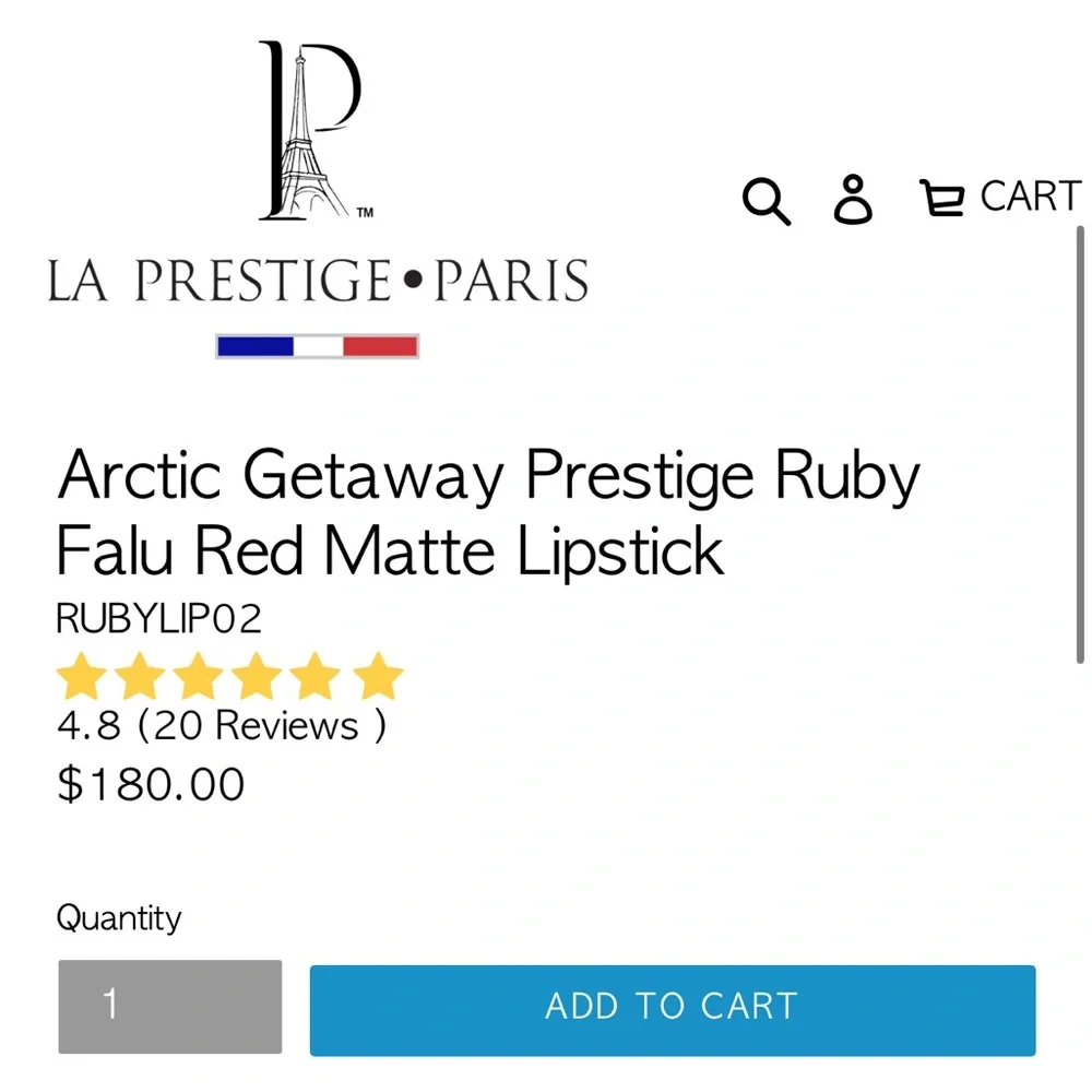 Predire Paris La Prestige Arctic Getaway Lipstick